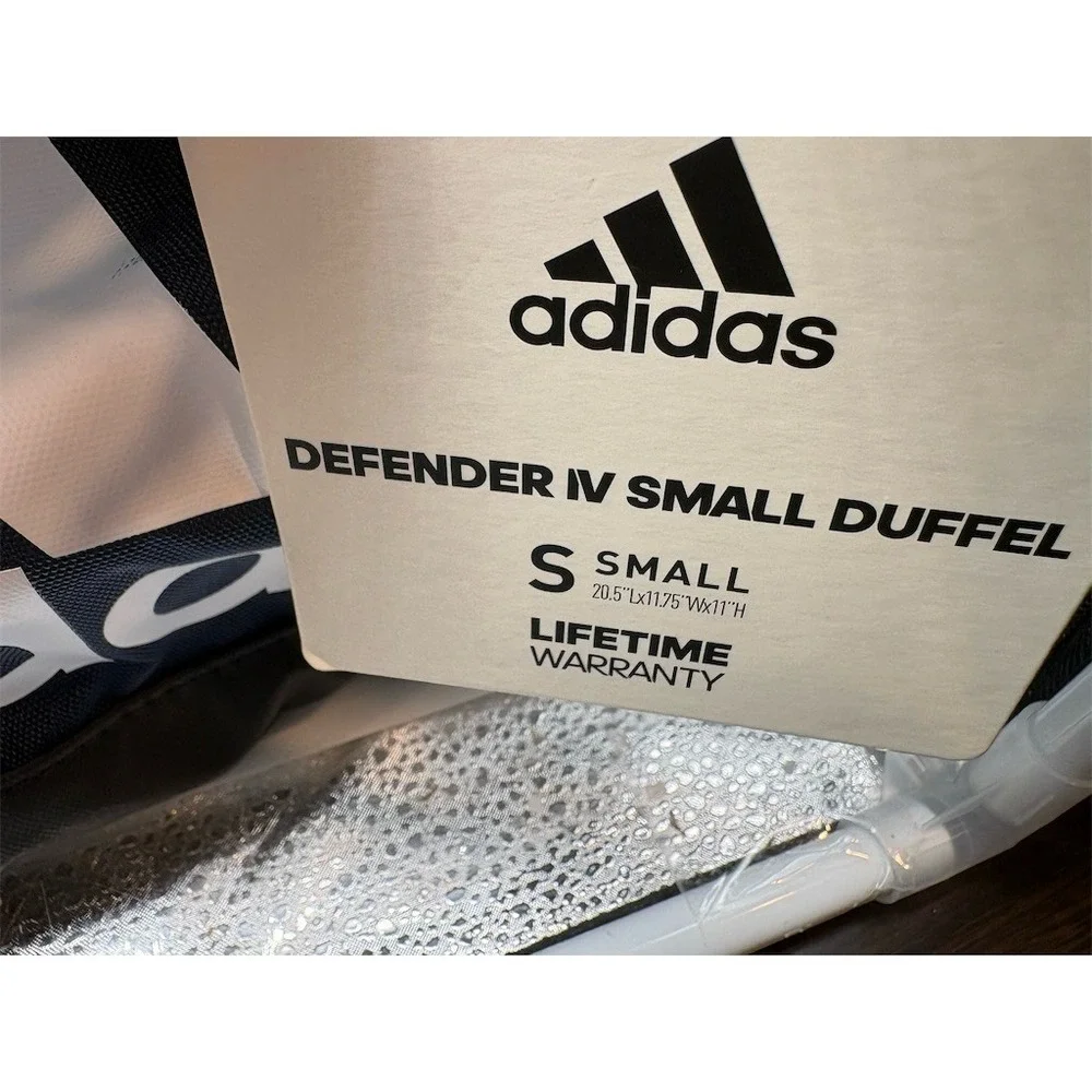 adidas Columbus Blue Jackets CBJ 5th Duffel Bag Navy Black Water Resistant NWT